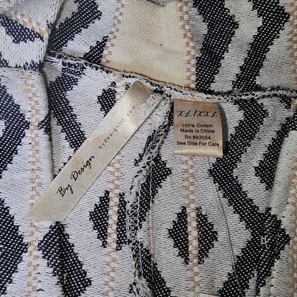 NWT By Design Western Belted Aztec Shawl top 100% Cotton, Old West XL / XXL - Picture 8 of 12